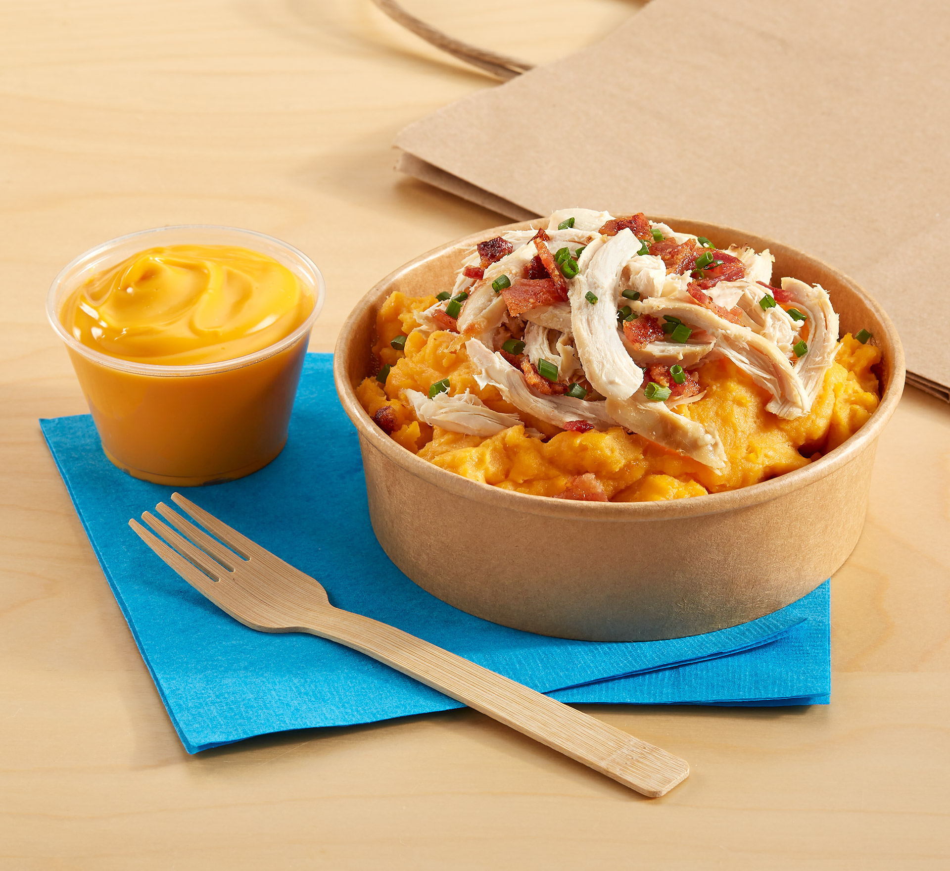 Cheesy Chicken Loaded Mashed Potatoes
