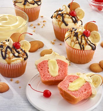 banana split cupcakes recipe advanced food products