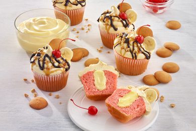 banana split cupcakes recipe advanced food products