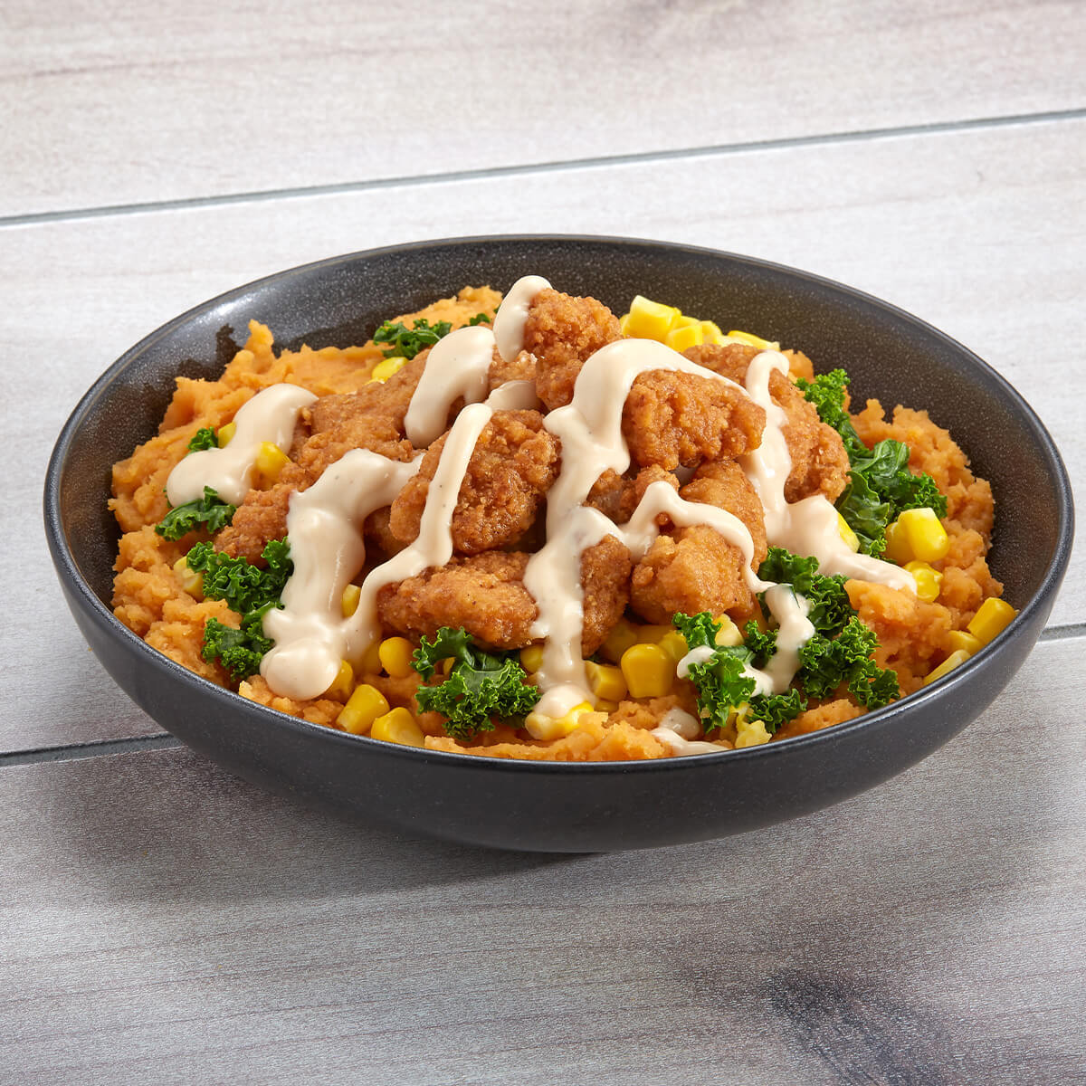 Chicken Alfredo Sweet Mashed Bowl