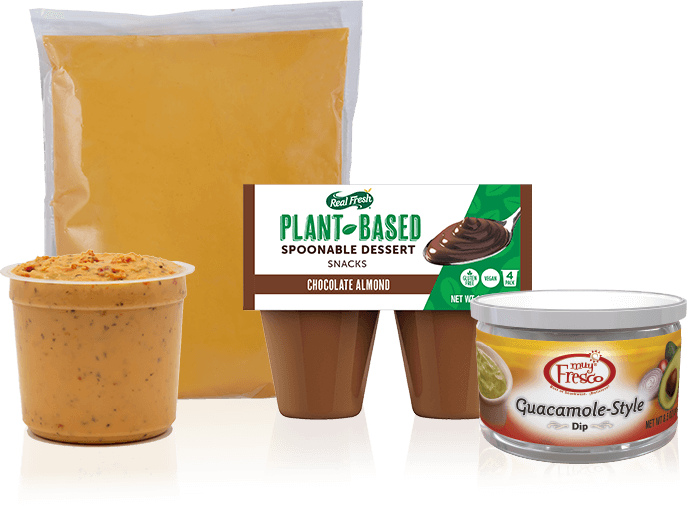 As the demand for plant-based products continues to grow and evolve, we’re here to make sure you always have what your customers want. From cheese sauces to rich puddings and dips, our plant-based offerings satisfy cravings without the dairy. 