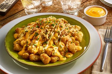 pulled chicken tot chos recipe advanced food products