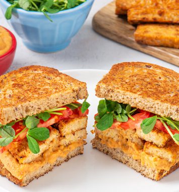 smoky tempeh hummus sandwich recipe advanced food products