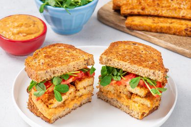 smoky tempeh hummus sandwich recipe advanced food products